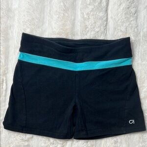 GAP Black and Blue Athletic Shorts with Stretchy Fabric